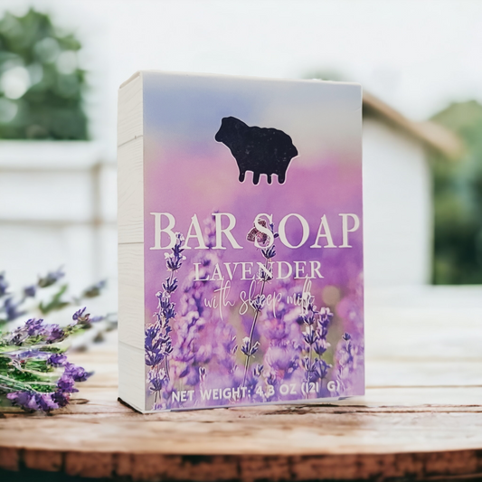 Lavender Bar Soap with Sheep Milk