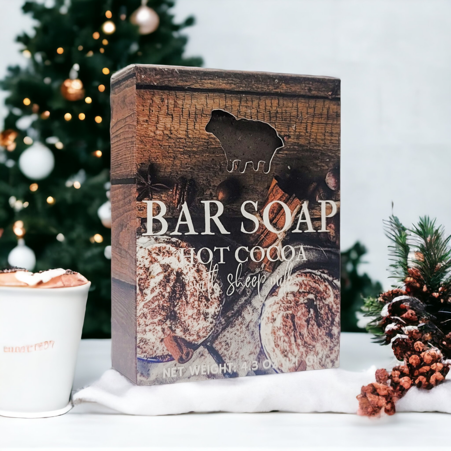 Hot Cocoa Bar Soap with Sheep Milk