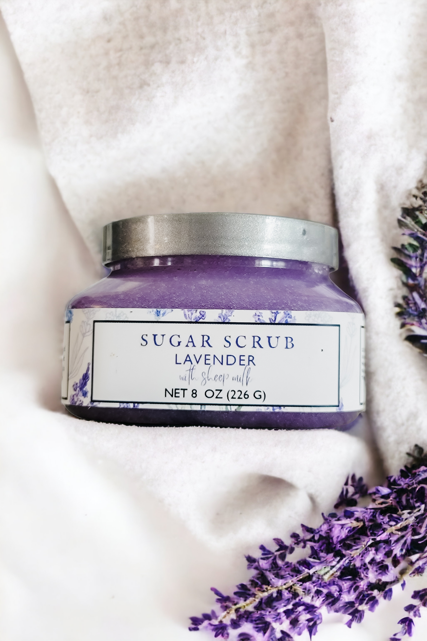 Lavender Sugar Scrub with Sheep Milk