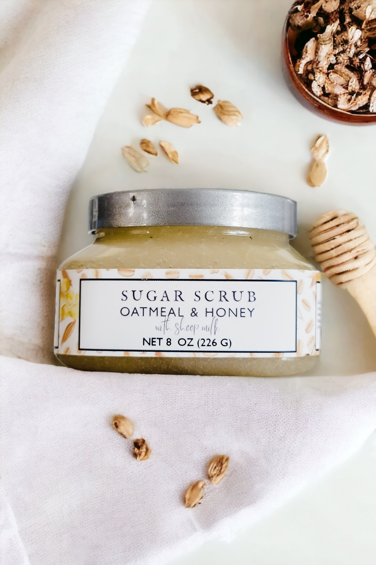 Oatmeal & Honey Sugar Scrub with Sheep Milk