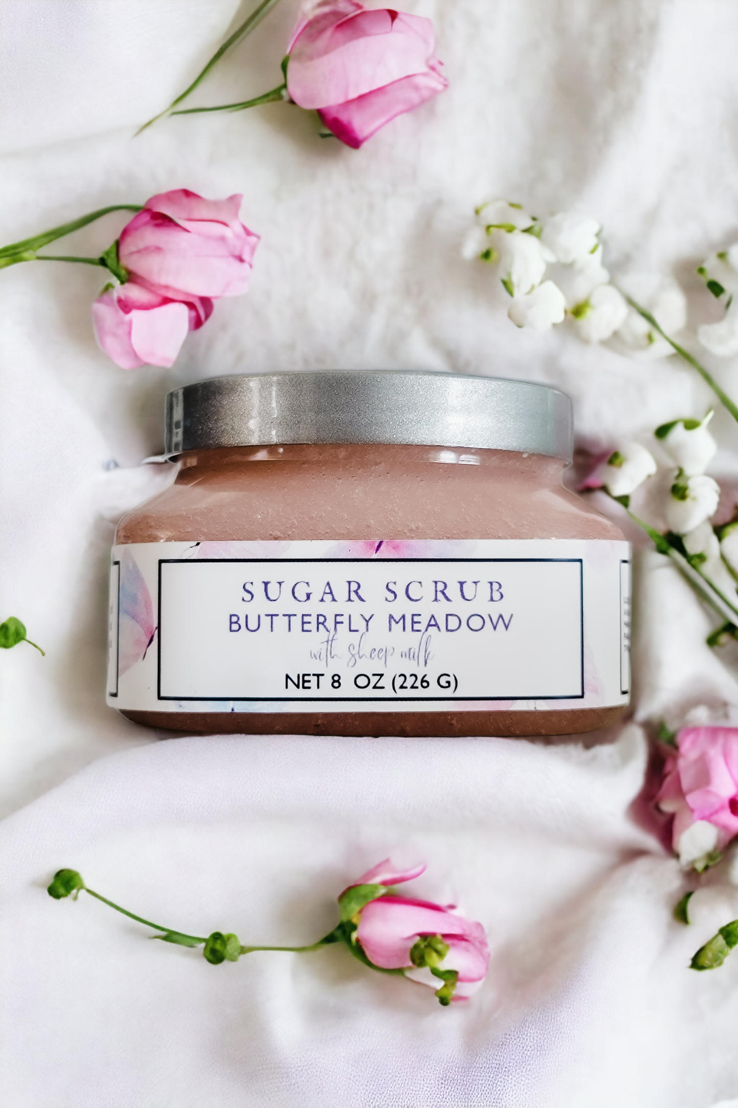 Butterfly Meadow Sugar Scrub with Sheep Milk