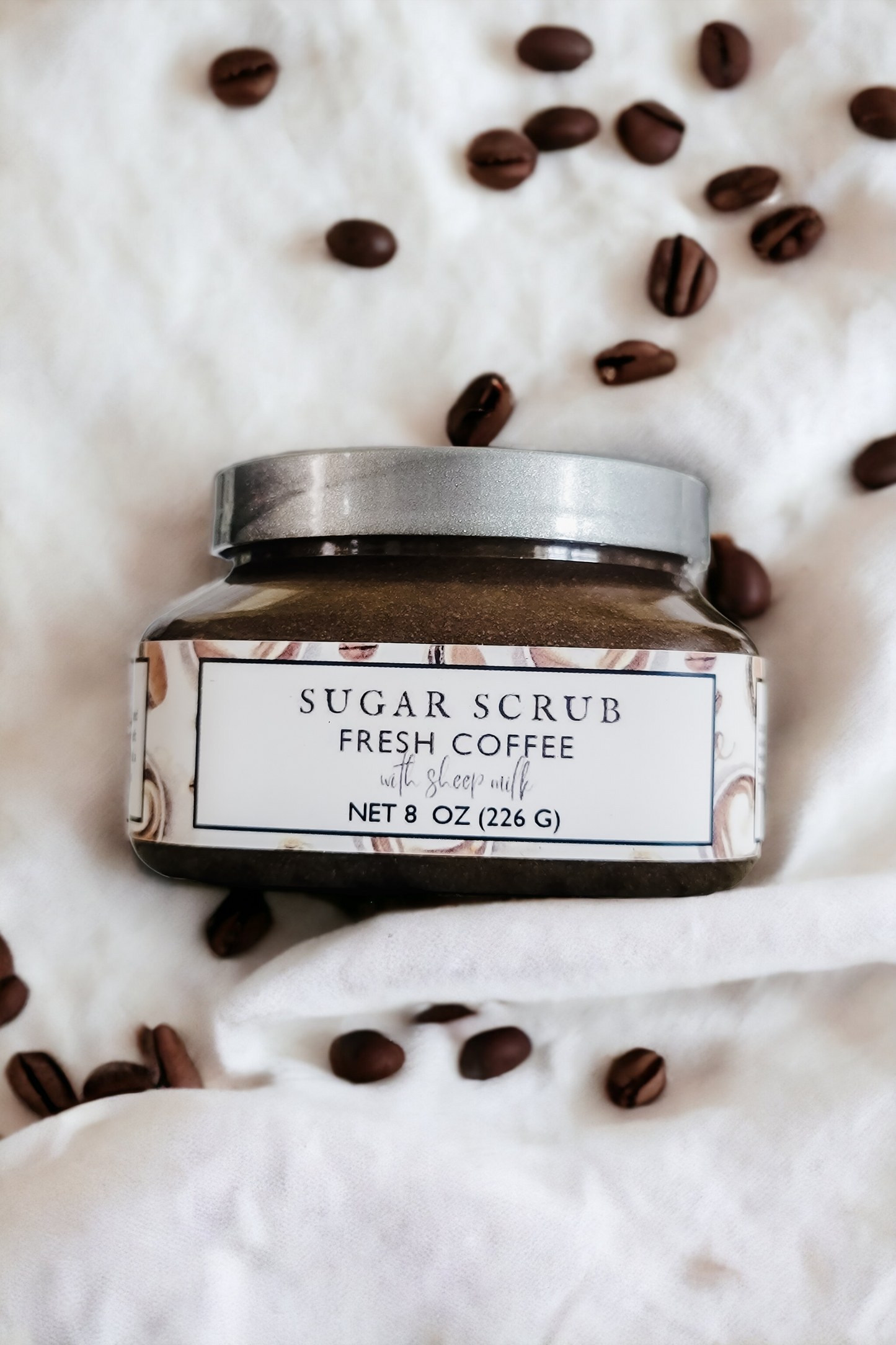 Fresh Coffee Sugar Scrub with Sheep Milk