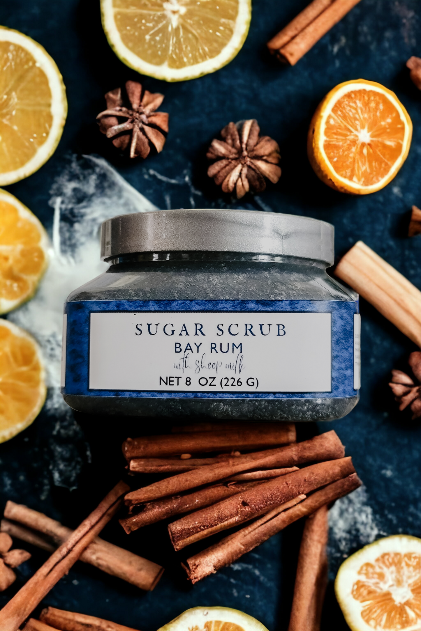 Bay Rum Sugar Scrub with Sheep Milk