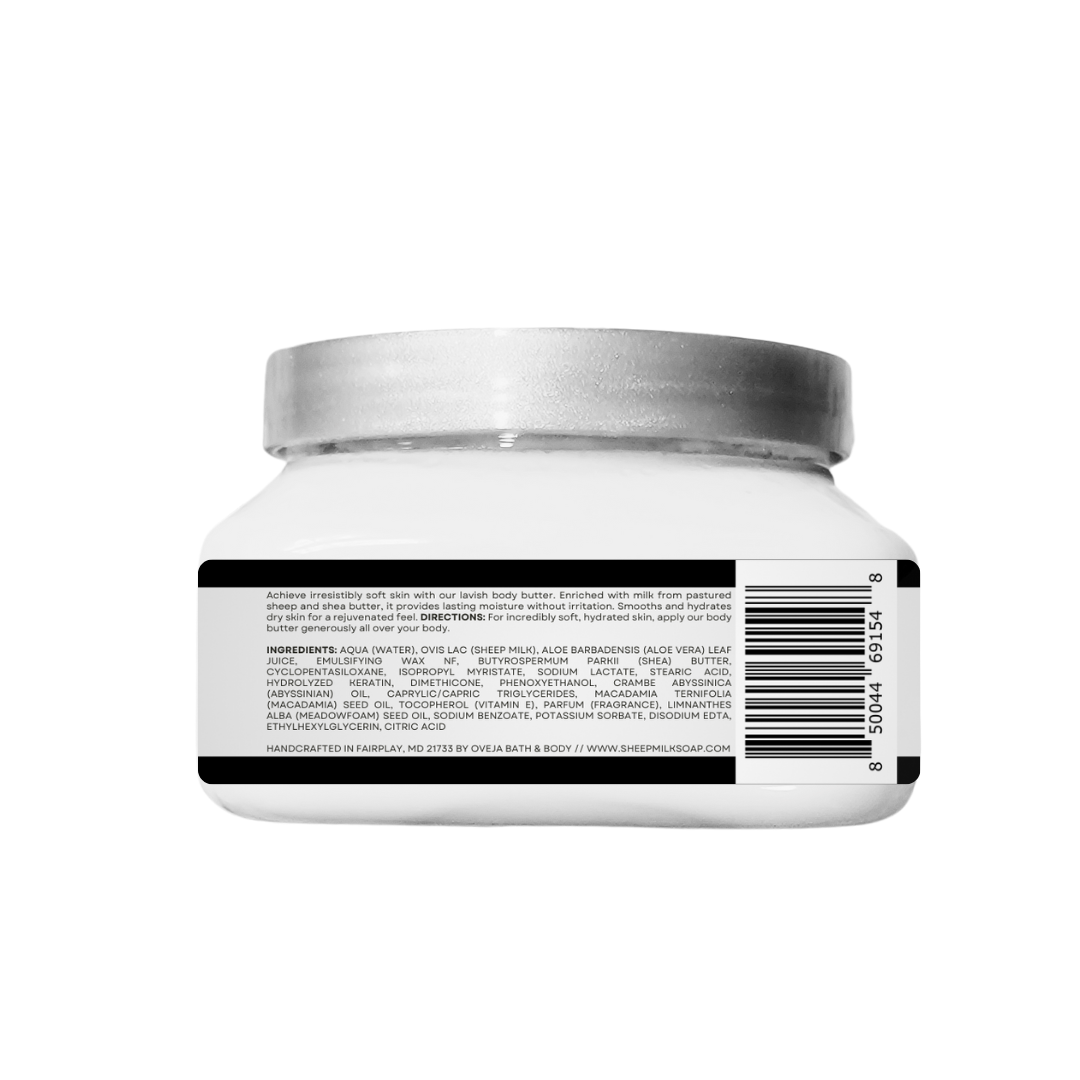 Black Tie Body Butter with Sheep Milk