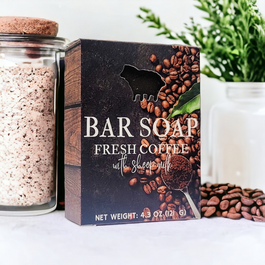 Fresh Coffee Bar Soap with Sheep Milk