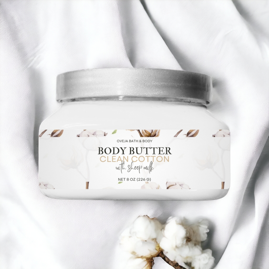 Clean Cotton Body Butter with Sheep Milk