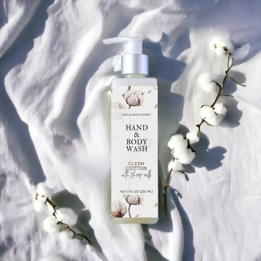 Clean Cotton Body Wash with Sheep Milk