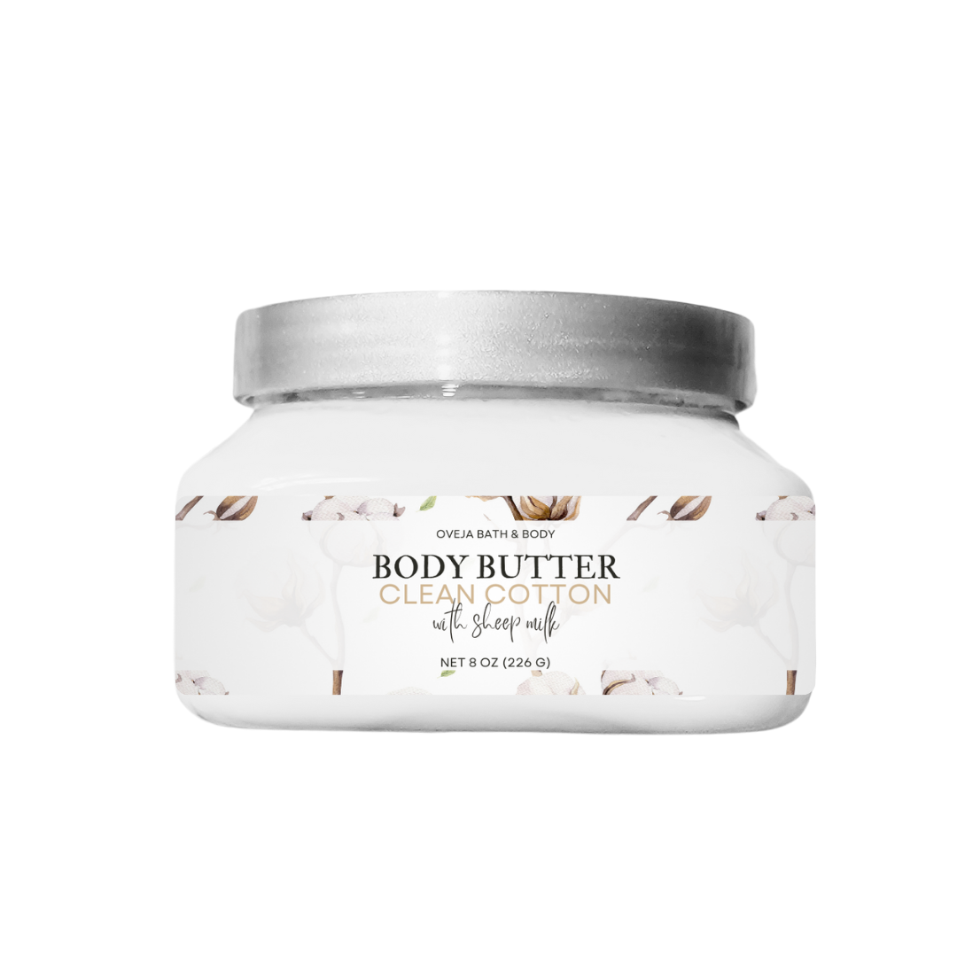 Clean Cotton Body Butter with Sheep Milk