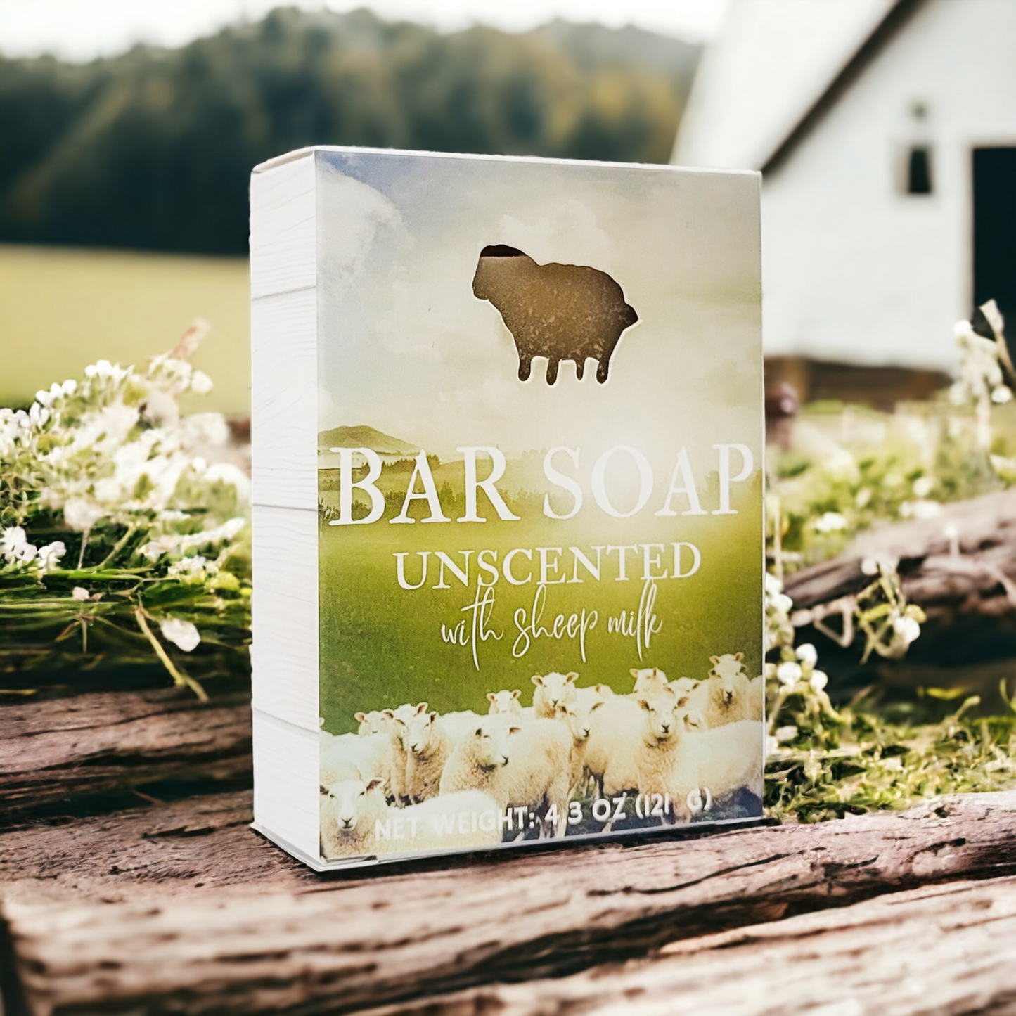 Unscented Bar Soap with Sheep Milk